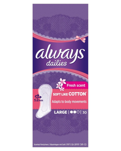 Always Dailies Soft Like Cotton Large 30 pieces