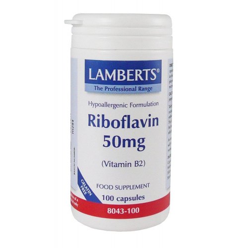 Lamberts Riboflavine 50mg (Vitamine B2)