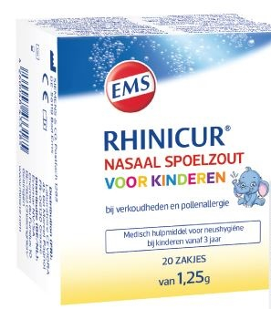 EMS Nasaal Spoelzout voor Kinderen Rhinicur 20 Tüte