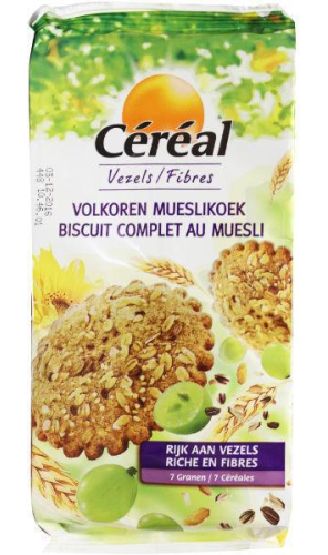 Koekjes Volkoren Muesli Cereal 160 gram kopen Gezondheid aan huis
