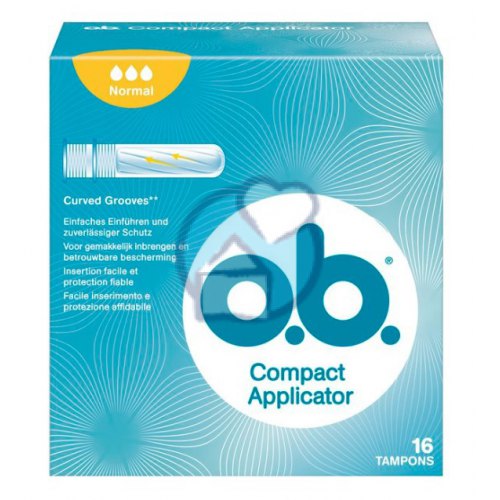 Ob Tampons Compact Applicator Normal 16 Stücke