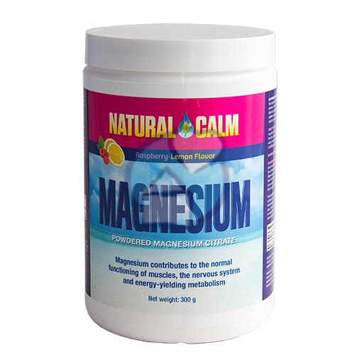 Natural Calm Magnesium Raspberry-Lemon Poeder 300 Gramm