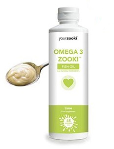 225 ml Zooki Omega 3 Zooki Fish Oil Lime