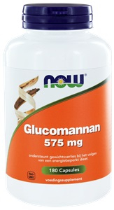 180 Kapseln NOW Glucomannan 575 mg
