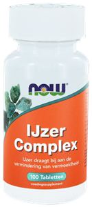 100 Tabletten NOW IJzer Complex