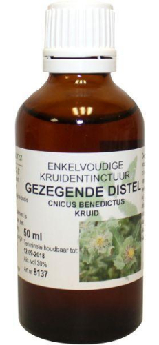 De Cruydhof Cnicus Benedictus - Gezegende Distel Tinctuur Biologisch 50 Ml
