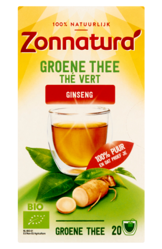 Zonnatura Groene Thee Ginseng Biologisch 20 Tüte