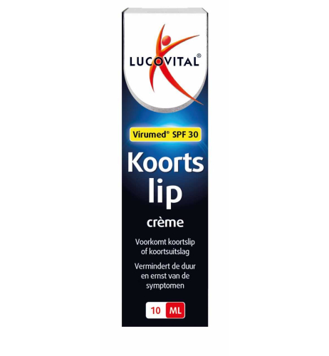 10 Ml Lucovitaal Koortslip Crème Virumed SPF 30