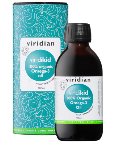 200 ml Viridian Viridikid Omega-3 Oil Biologisch Organic