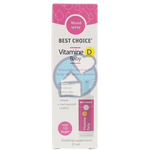 Vitamine D Baby Spray Best Choice 25 ml kopen Gezondheid aan huis