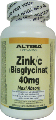 90 tabletten Altisa Zink Bisglycinaat 40 mg