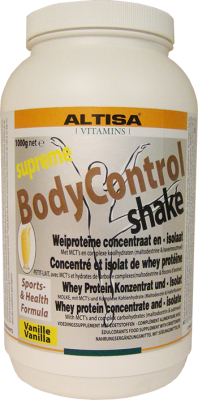 1000 gram Altisa Supreme BodyControl Shake Weiprotein Vanilla