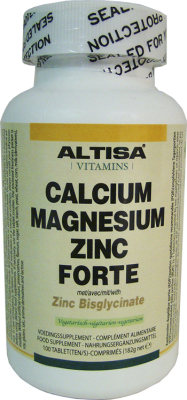 100 tabletten Altisa Calcium Magnesium Zinc Forte