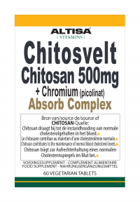Altisa Chitosvelt Chitosan 500 mg + Chromium