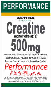 60 capsules Altisa Creatine 500 mg