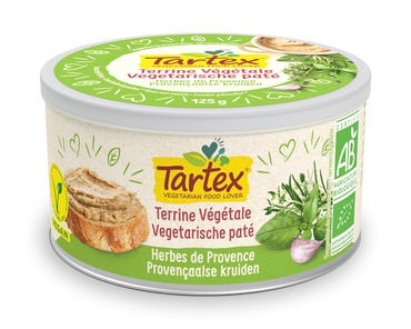 125 Gramm Tartex Vegetarische Paté Provençaalse Kruiden Biologisch