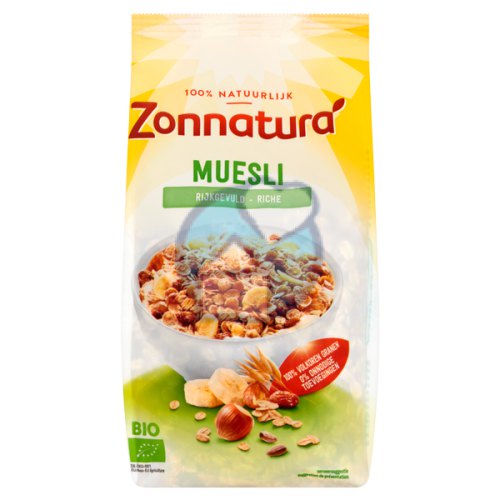 Muesli Rijkgevuld Zonnatura 500 gram kopen Gezondheid aan huis