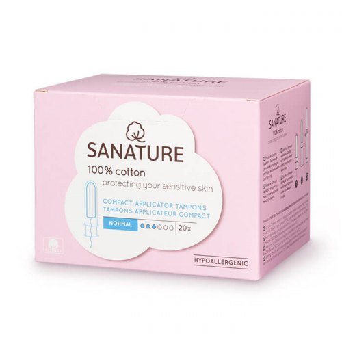 Sanature Tampons Compact Applicator Normal  20 Stücke