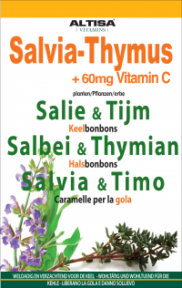 75 gram Altisa Salie & Tijm Keelbonbons