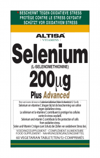 60 tabletten Altisa Selenium 200 mcg Plus Advanced