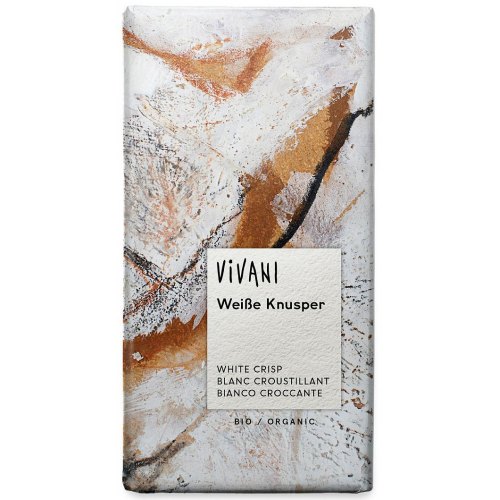 Vivani Chocolade Wit Crispy Biologisch 80 Gramm
