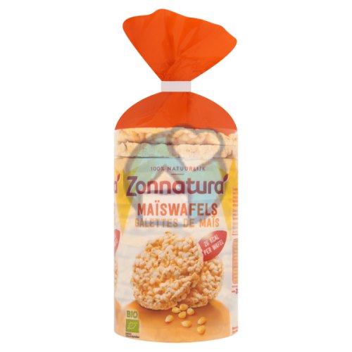 Zonnatura Maiswafels Naturel Biologisch