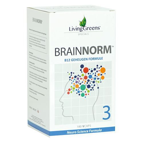 LivingGreens Brainnorm 3 B12 Geheugen Formule
