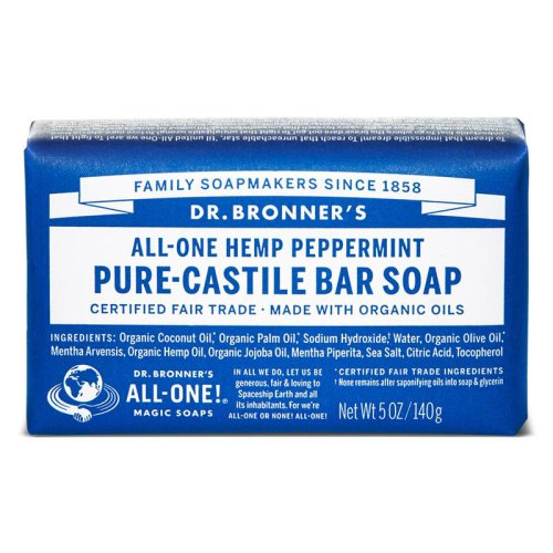 Dr. Bronner's Pure-Castile Bar Soap Hemp Peppermint