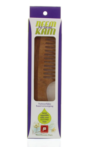 Holisan Neem Houten Kam Grof met Handvat 1 Stücke