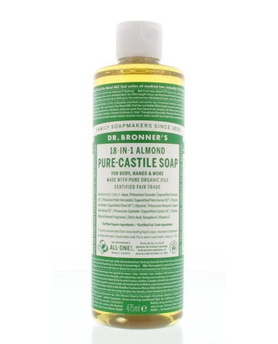 Dr. Bronner's Pure-Castile Soap 18-in-1 Almond 475 Ml