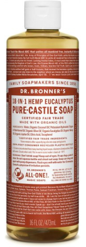 Dr. Bronner's Pure-Castile Soap 18-in-1 Eucalyptus 475 Ml