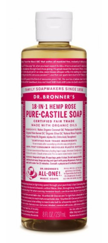 Dr. Bronner's Pure-Castile Soap 18-in-1 Rose 240 Ml