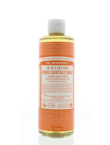 Dr. Bronner's Tea Tree All-One Magic Soap 475 Ml