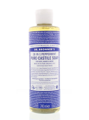 Dr. Bronner's Pure-Castile Soap 18-in-1 Peppermint 240 ml