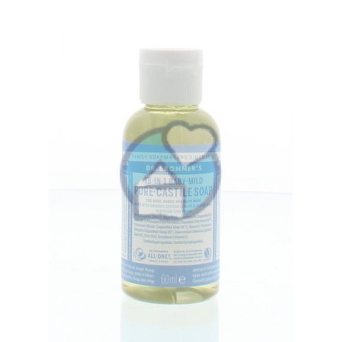 60 ml Dr. Bronner's Pure-Castile Soap 18-in-1 Baby Mild