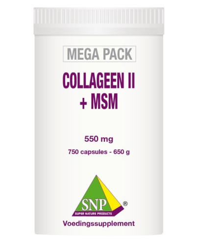750 capsules SNP Collageen II + MSM 550 mg Mega Pack