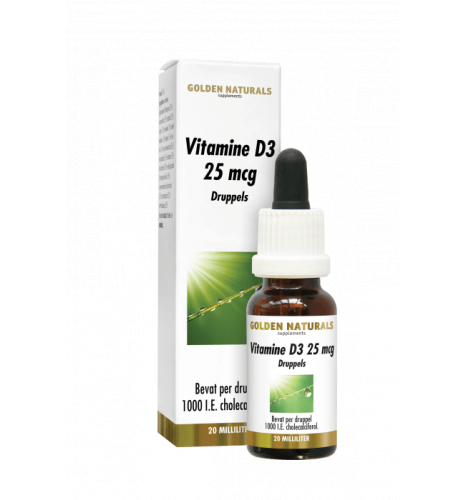 Golden Naturals Vitamine D3 25 mcg Druppels