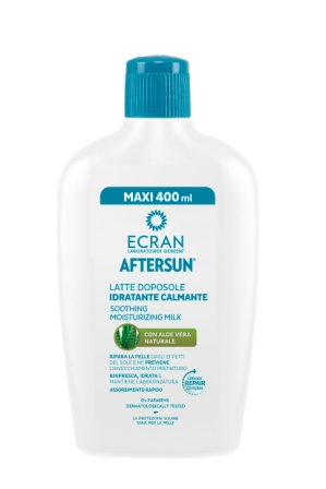 400 ml Ecran Aftersun Soothing Moisturizing Milk Aloe Vera