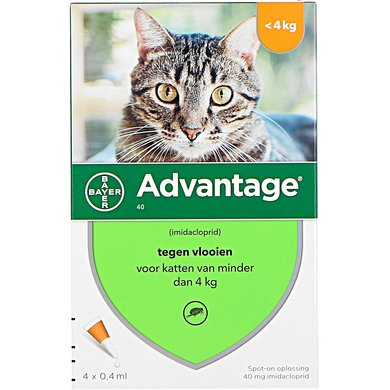 Advantage Kat 40 tegen Vlooien < 4 kg