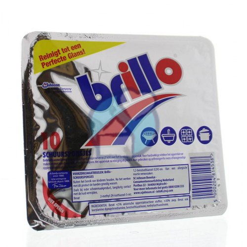 Brillo Schuursponsjes met Zeep 10 stuks
