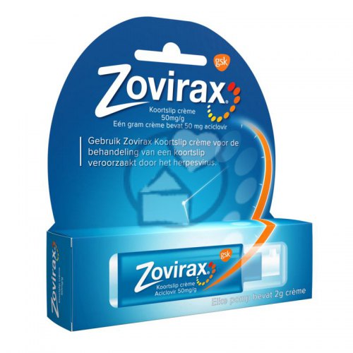 Zovirax Koortslip Crème Pomp 2 gram