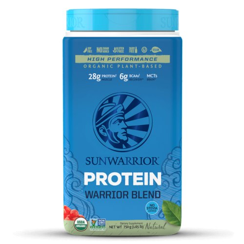 750 gram Sunwarrior Warrior Blend Protein Naturel Biologisch