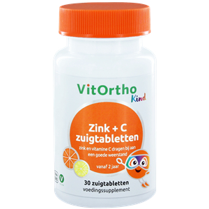 30 Lutschtabletten VitOrtho Zink + C Zuigtabletten (Kind)