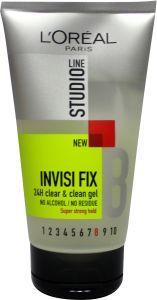 L'Oreal Studio Line Invisi Fix 24H Clear & Clean Gel 8 Super Strong 150 Ml