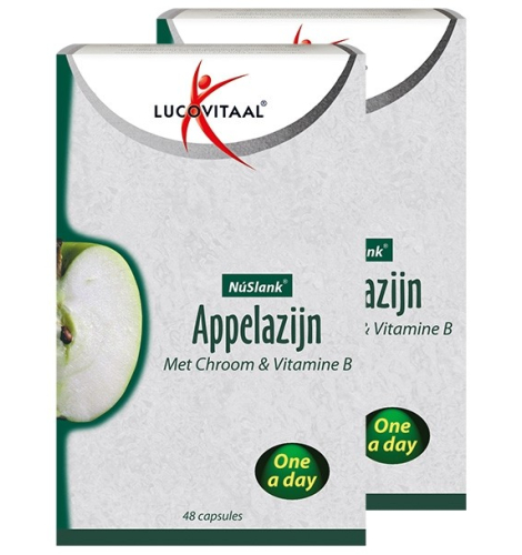 Lucovitaal NuSlank Appelazijn met Chroom & Vitamine B 2 x 48 Kapseln