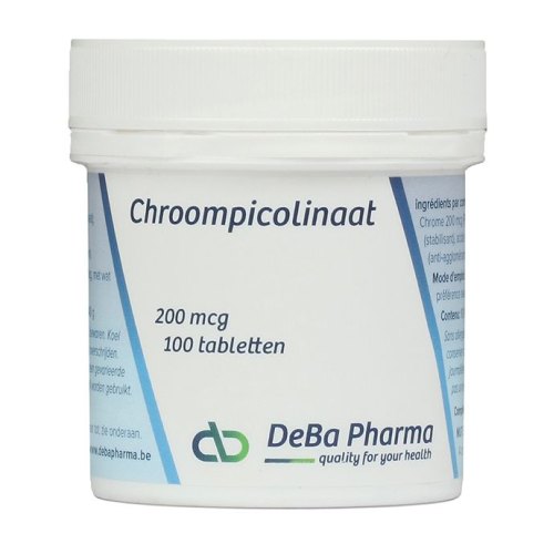 100 Tabletten DeBa Pharma Chroompicolinaat 200 mcg