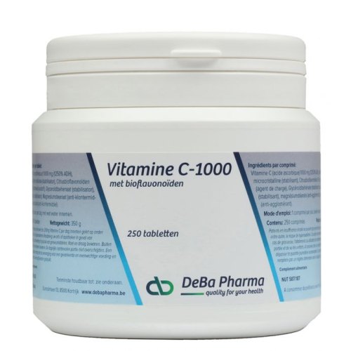 250 Tabletten DeBa Pharma Vitamine C-1000 met Bioflavonoïden