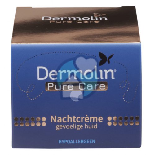 Dermolin Pure Care Nachtcrème Gevoelige Huid 50 Ml