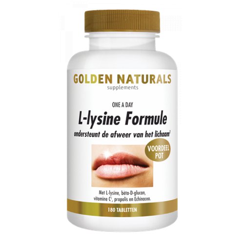 Golden Naturals L-Lysine Formule 180 Tabletten