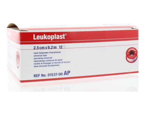 Leukoplast Leukoplast Hecht pleister 2,5 cm x 9,2 meter 12 pieces